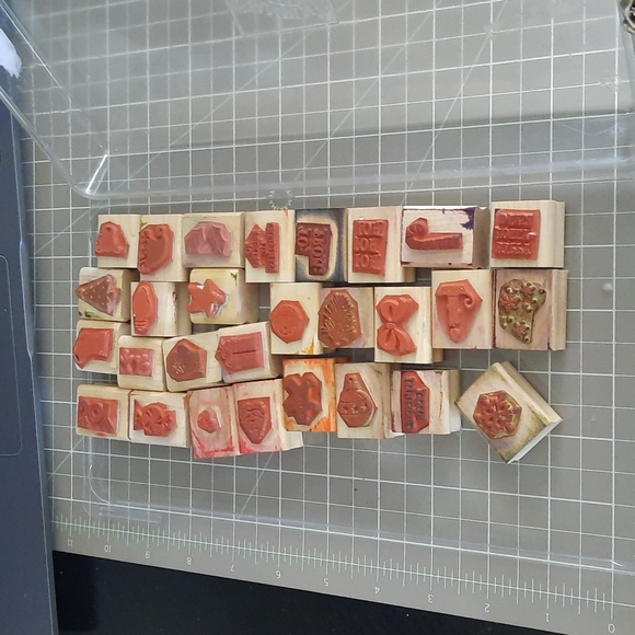 Holiday Sampler for Christmas 1999 rare 28 piece Stampin Up set. - Picture 2 of 5